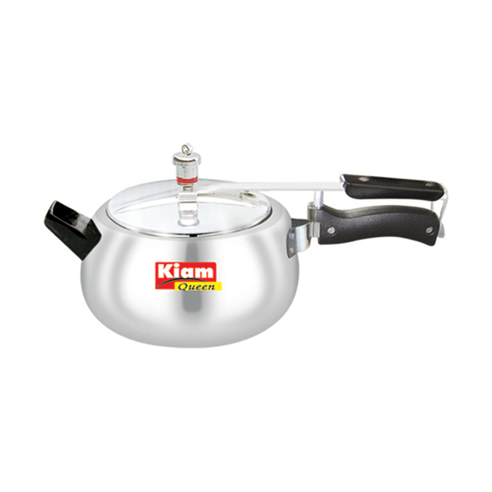 Kiam Queen Pressure Cooker - 5.5 Litre - Silver