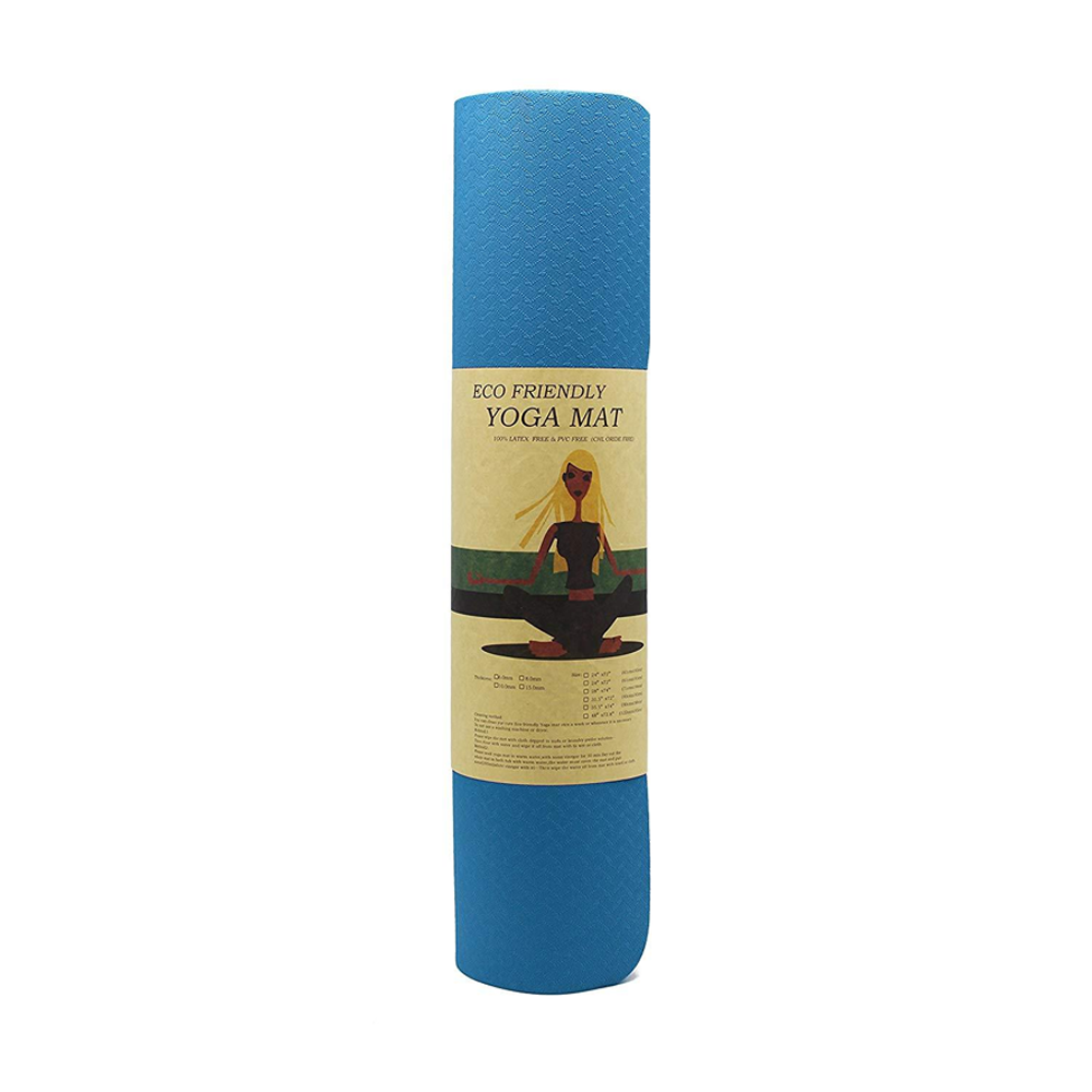 Eco Friendly Yoga Mat 6mm Blue
