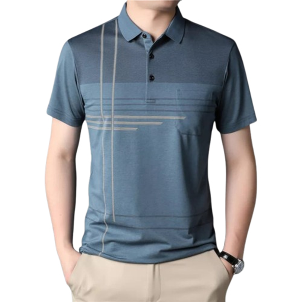 PP Jersey Half Sleeve Polo For Men - Multicolor - PT-D20