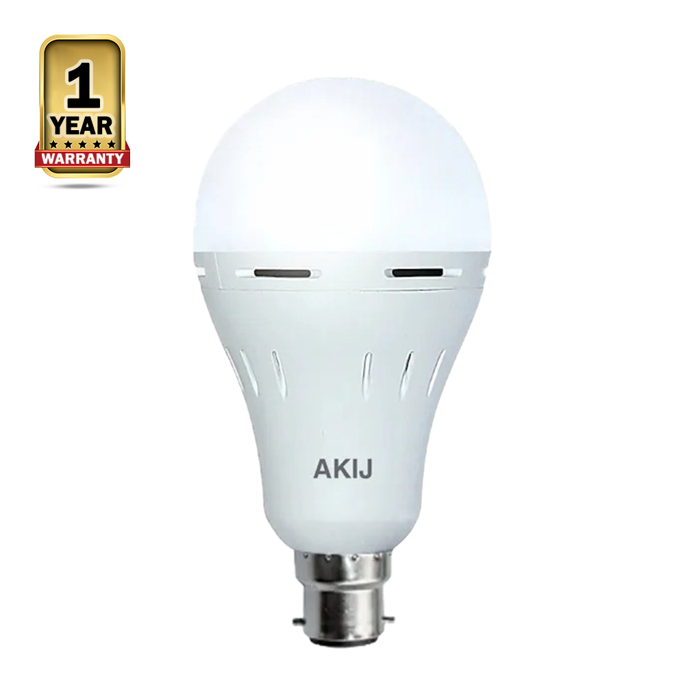 AKIJ E27-DL Emergency LED Bulb - 10W - White