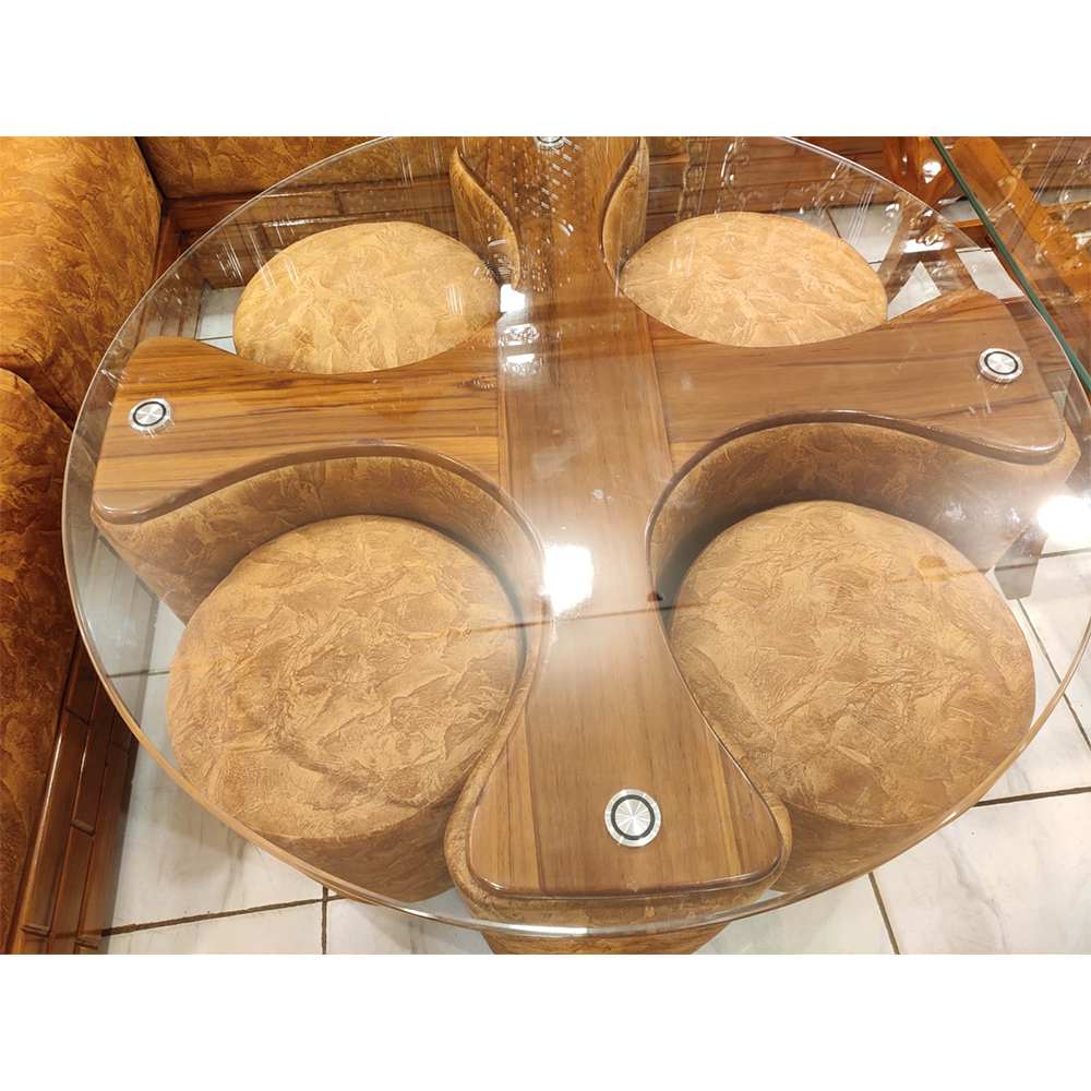 Shegun Wooden Center Table - 4 Seater - CFT-103