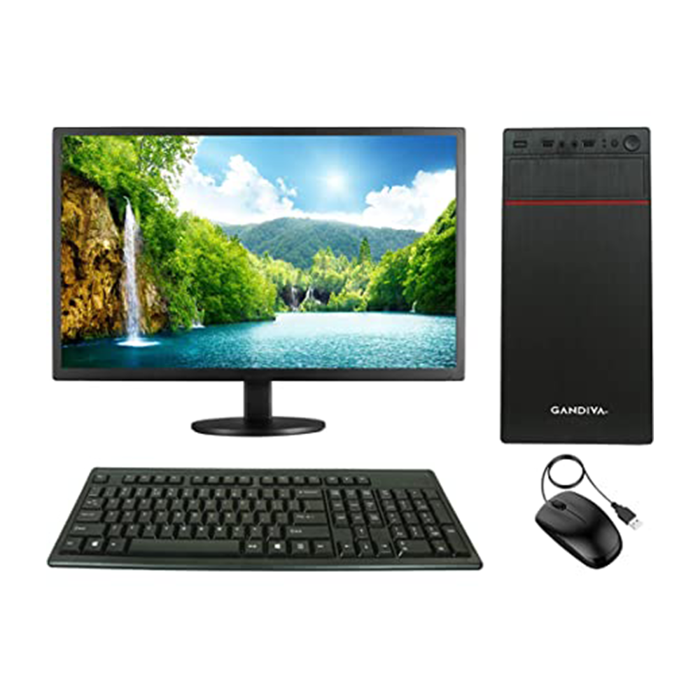 Intel Core 2 Duo -RAM 4GB -120 GB SSD -17 Inch Monitor - Desktop Computer