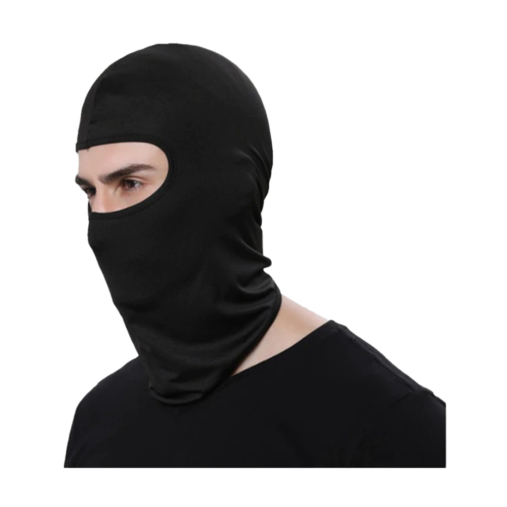 Motorcycle Full Cover Face Mask - Black