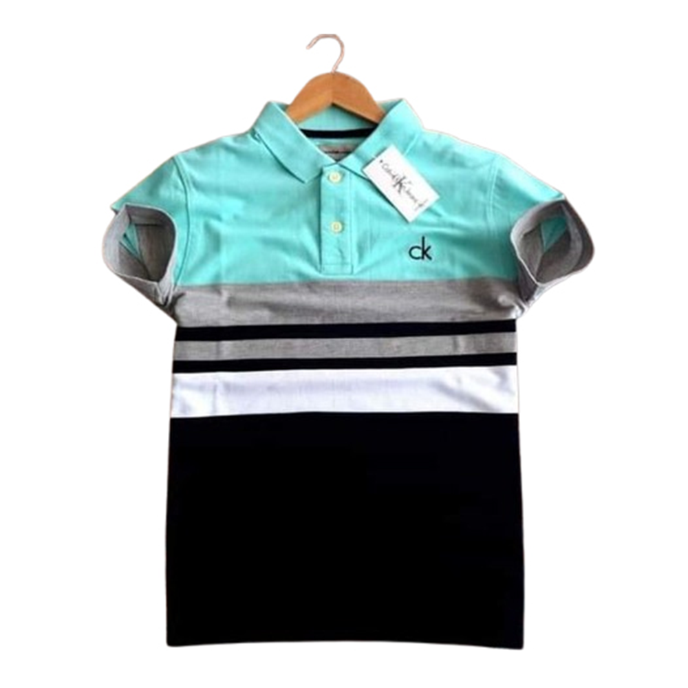 Pique Cotton Half Sleeve Polo For Men - Multicolor - PT-251