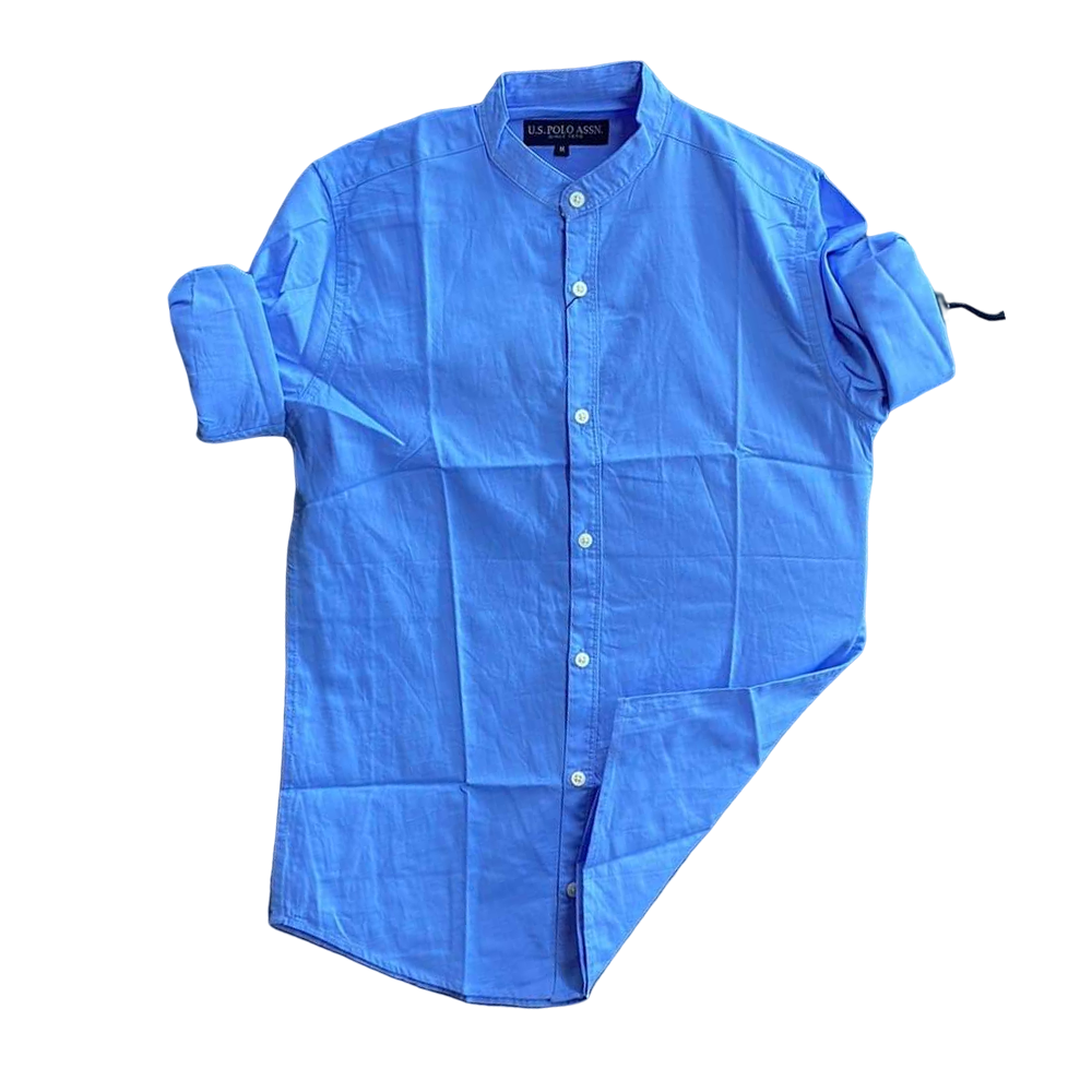 Cotton Full Sleeves Shirt For Men - SRT-5027 - Sky Blue