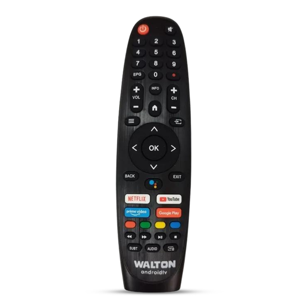 Walton Voice Control Android TV Remote Black