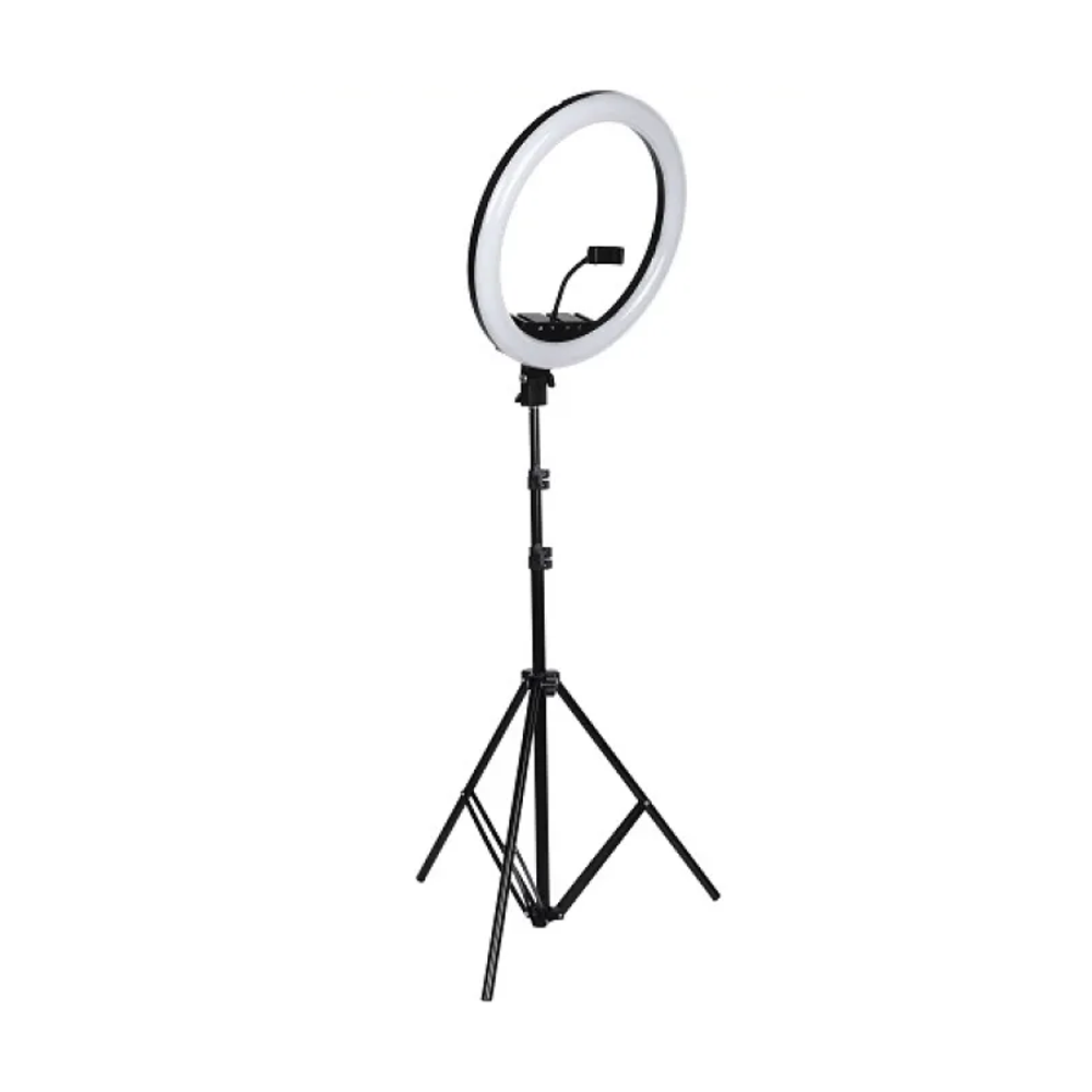 YE LED Ring Light with Remote & Light Stand - 18"