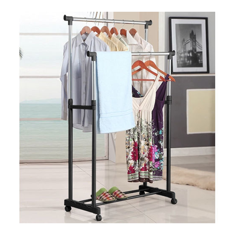 Stainless Steel Mall Cloth Hanger Stand