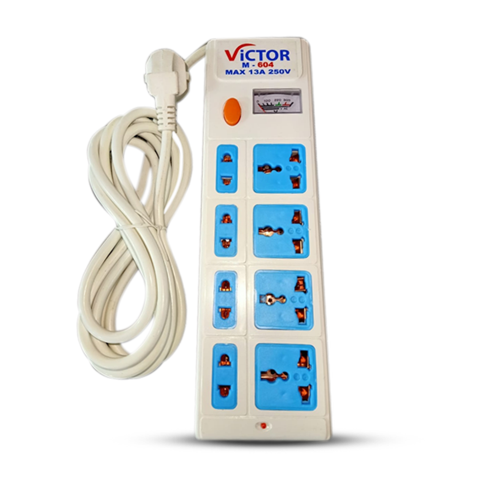 Victor M-604 8 points Multiplug 2 Mtr- White