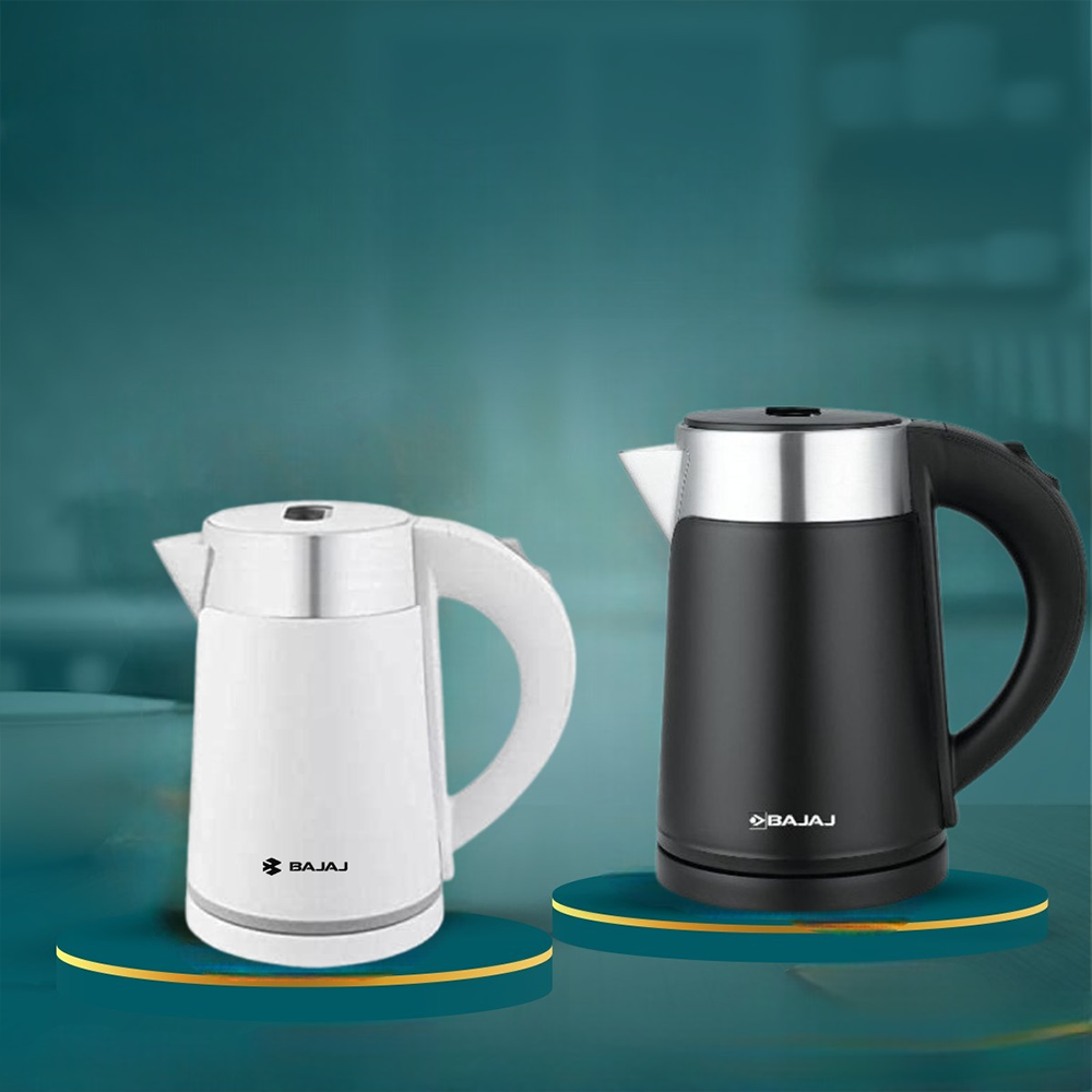 Bajaj Majesty White Cordless Kettle - 1 Liter