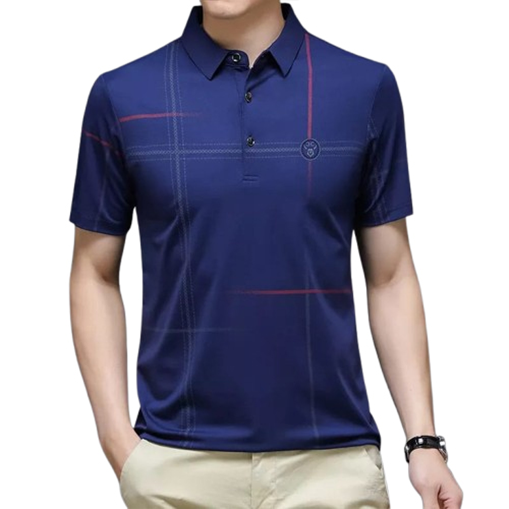 PP Jersey Half Sleeve Polo For Men - Multicolor - PT-D4