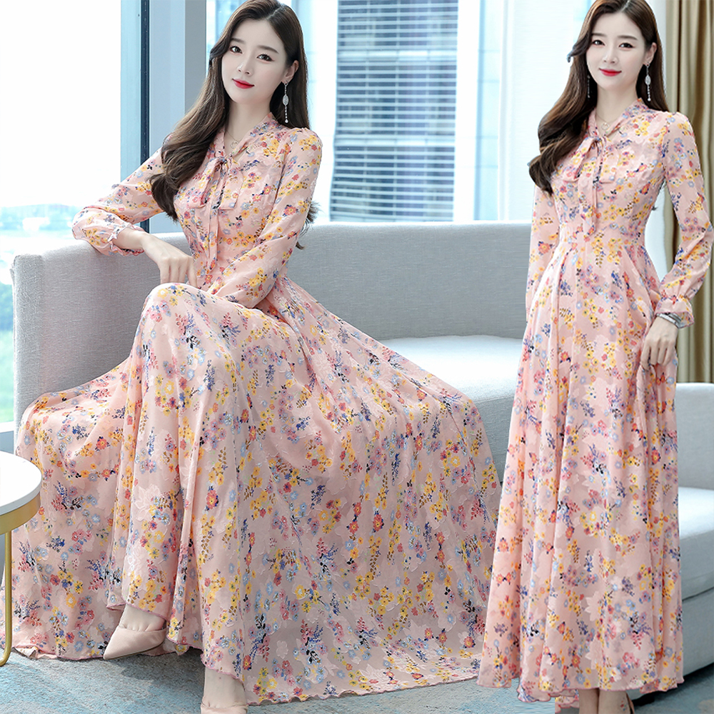 Linen Neckline Design Full Sleeve Long Kurti for Women - Baby Pink - 1511