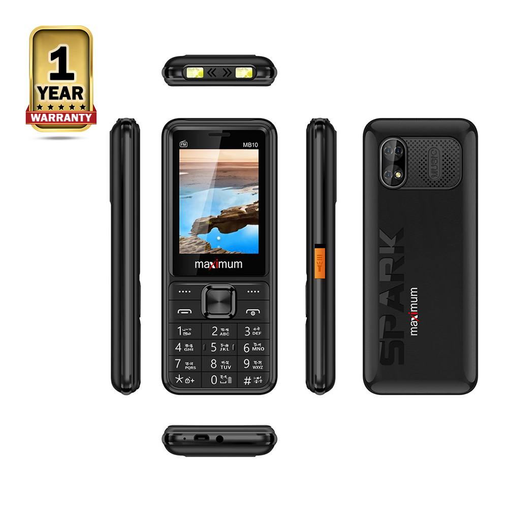 Maximum MB10 SPARK 2 Dual Sim Feature Phone - Black