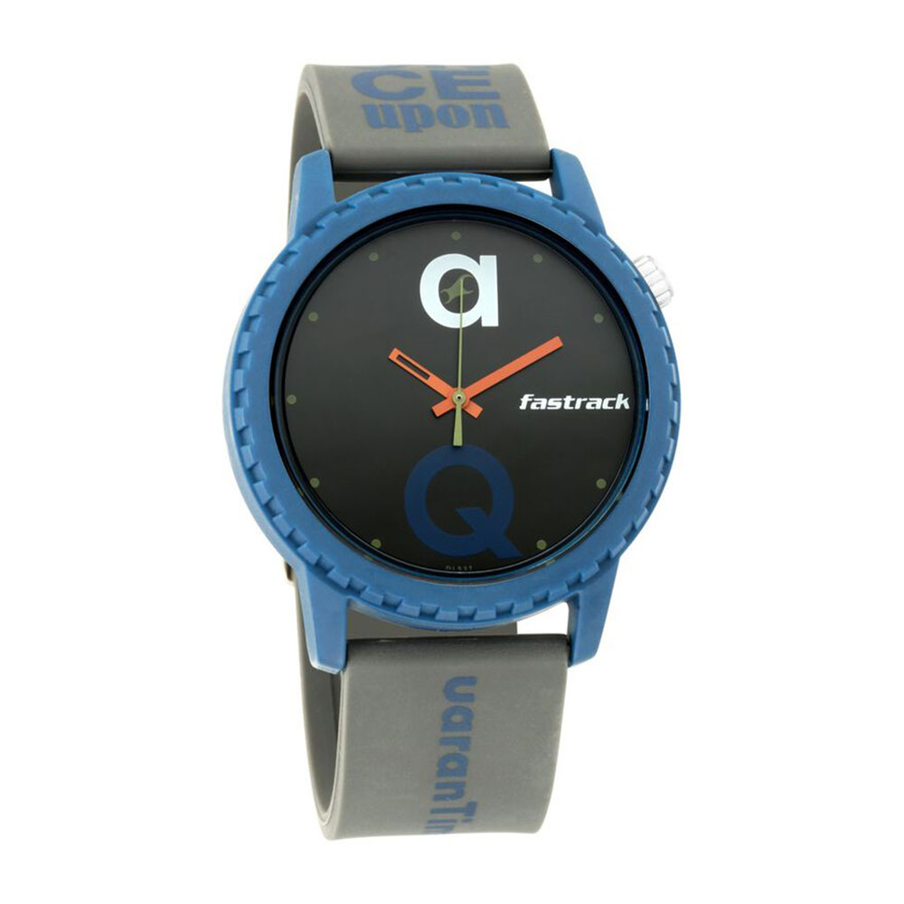 Fastrack Lockdown Quartz Analog Watch - Black Dial Silicone Strap