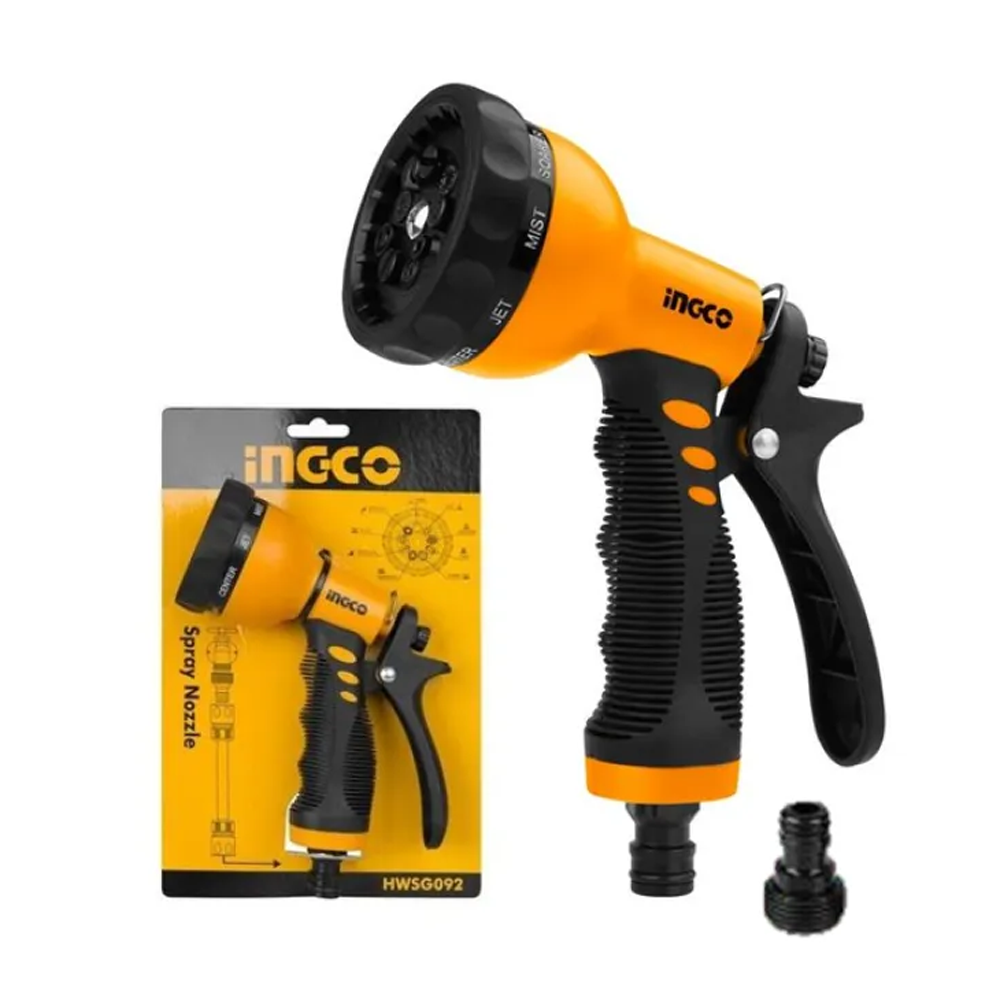 Ingco HWSG092 Plastic Trigger Nozzle - Yellow and Black