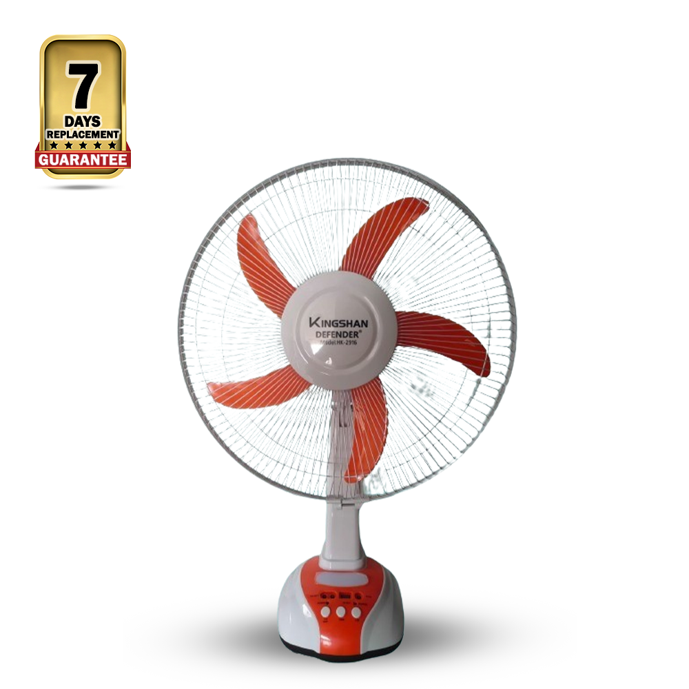 Kigshan Defender 2916 China Fittings Rechargeable Fan - 16Inch