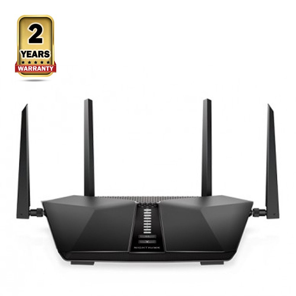 Netgear Nighthawk RAX50 AX5400 5400Mbps Gigabit Dual-Band Wi-Fi 6 Router - Black