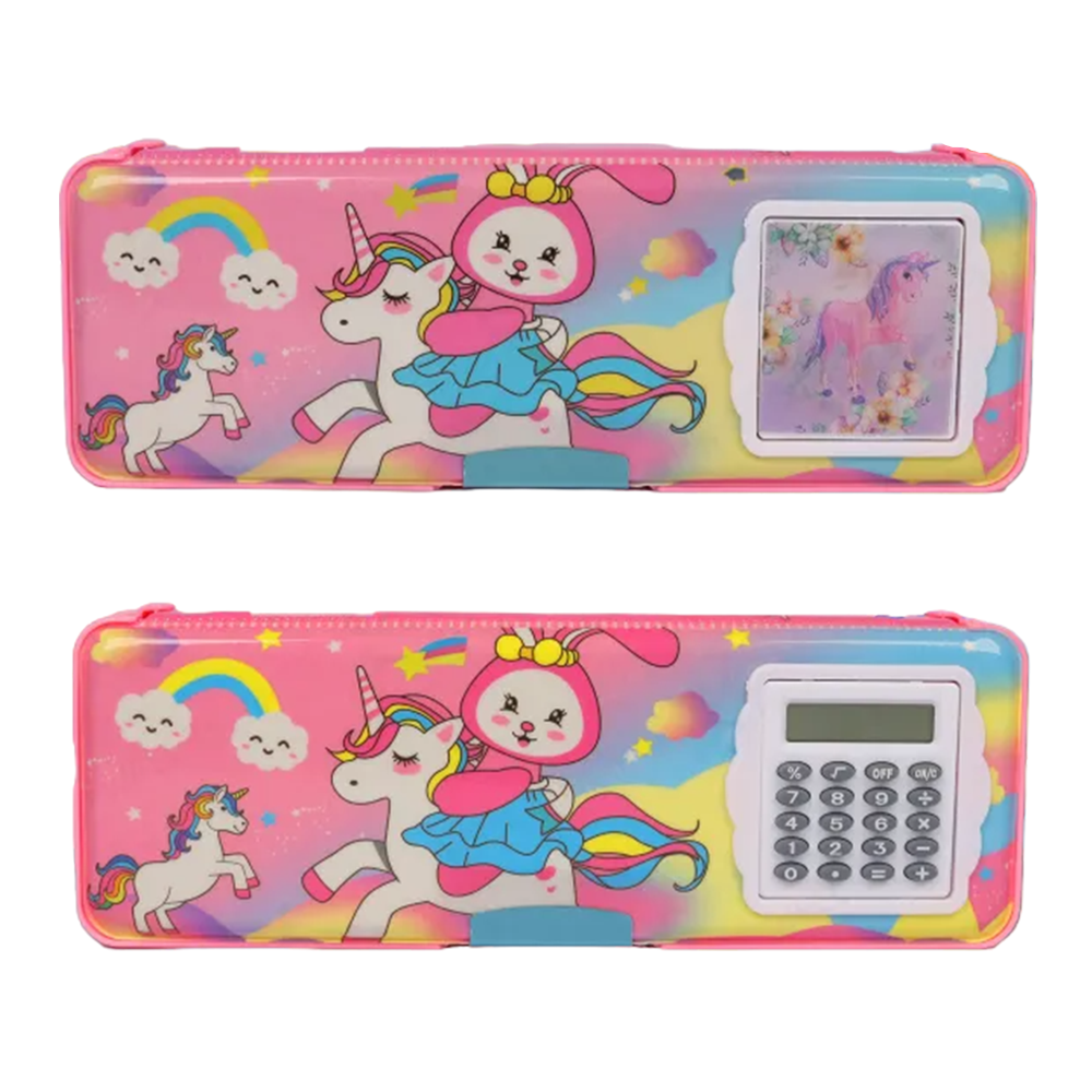 Magnetic Pencil Box With Sharpener - Unicorn - 240317963