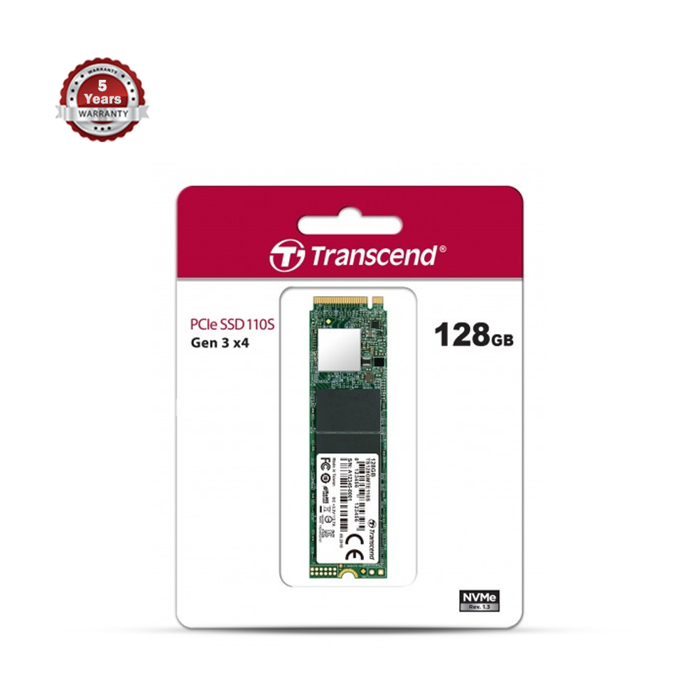 Transcend 110S SSD M.2 2280 M-Key PCIe Gen3x4 - 128GB