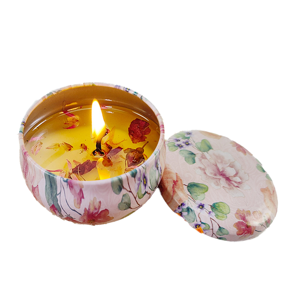 Vintage Jar Floral Scented Candle - Jasmine