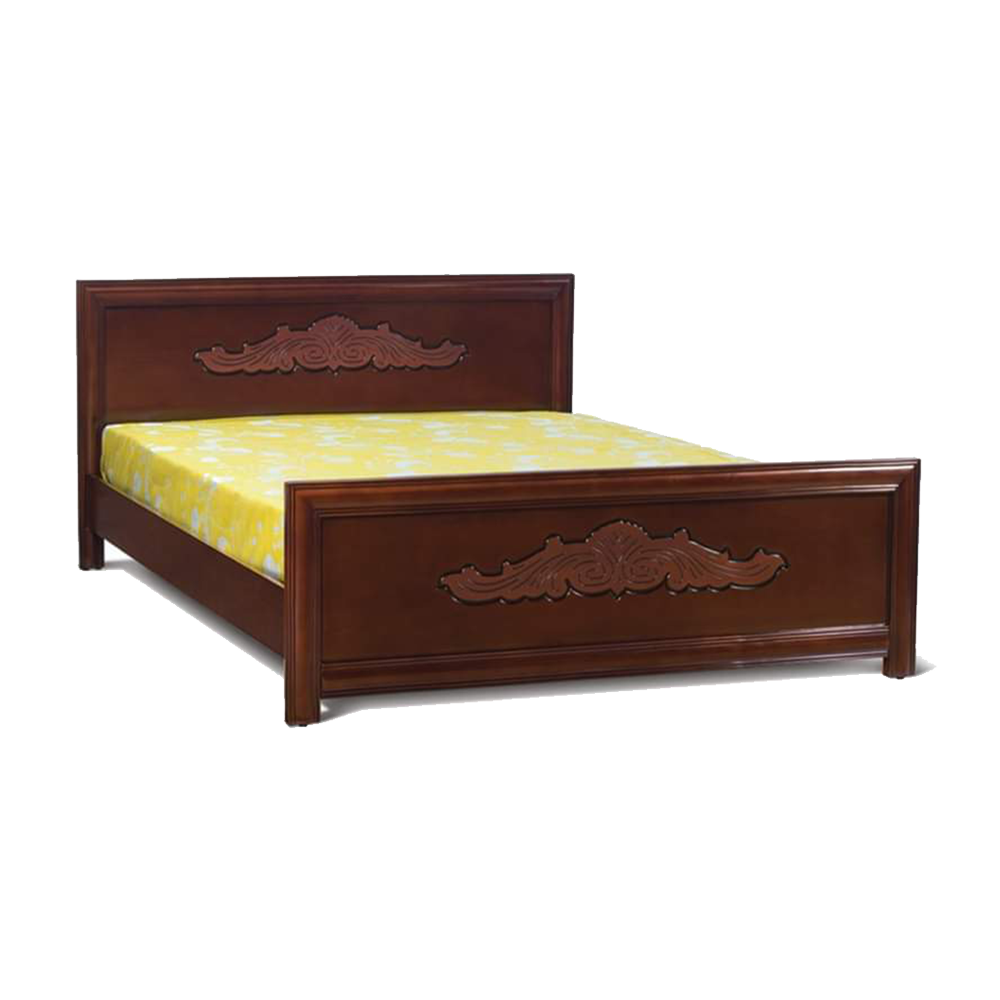 Malaysian Processed Wood King Size Bed - 6'*7' Feet