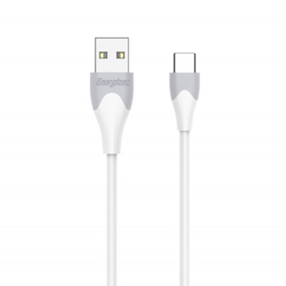 Energizer C61C2AGWH4 Two Tone USB Type C 2.4A Cable 1.2M - White