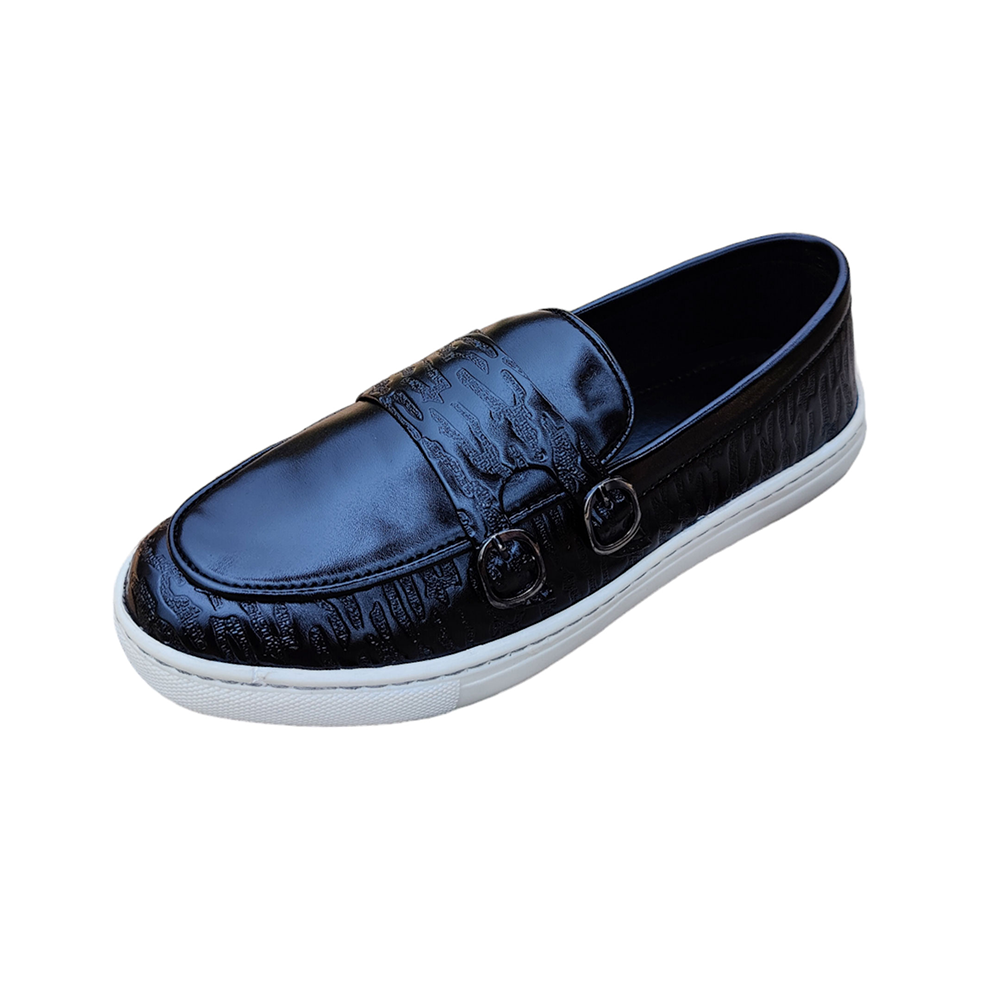 PU Leather Casual Shoe For Men - Black - C4