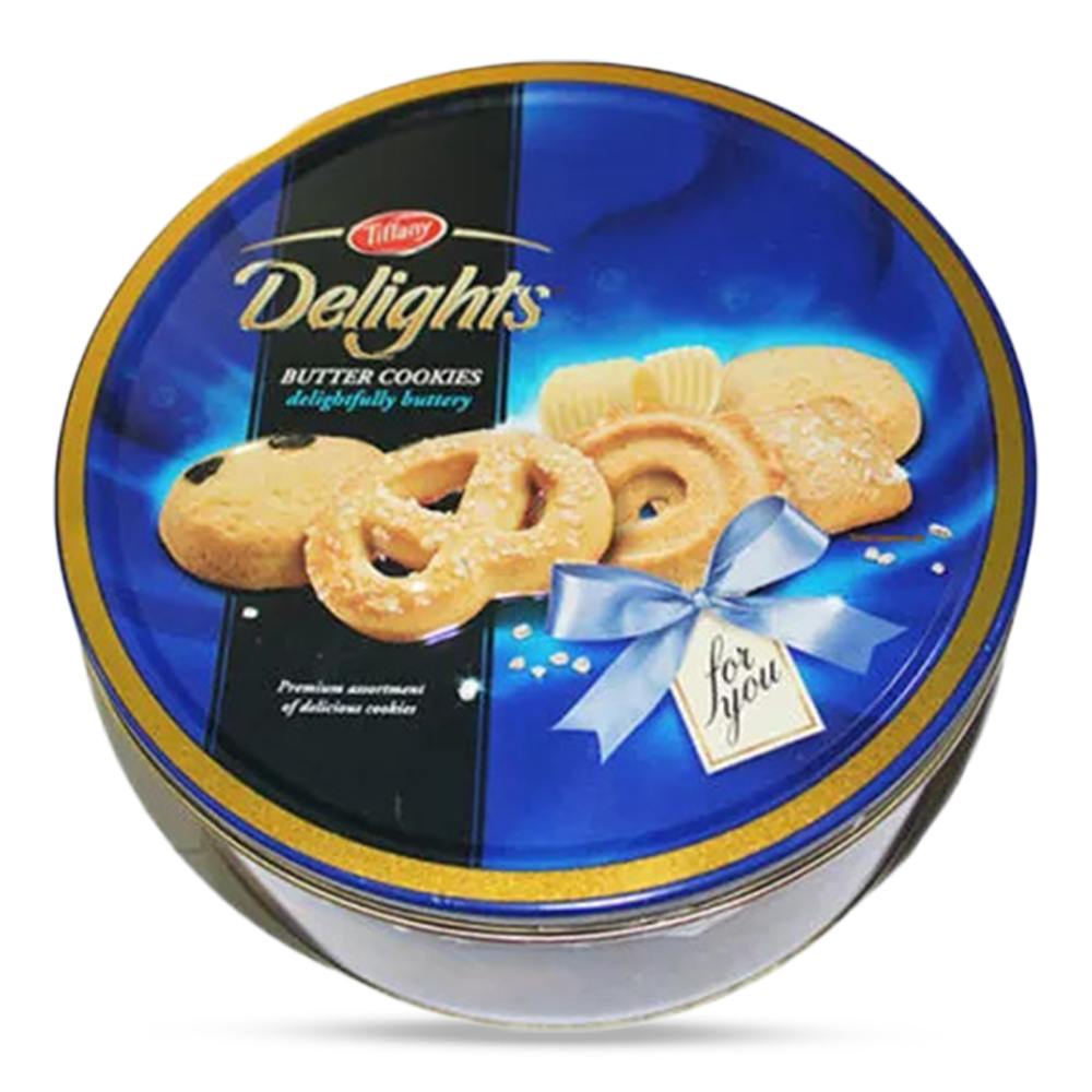 Tiffany Delights Butter Cookies Tin - 405gm