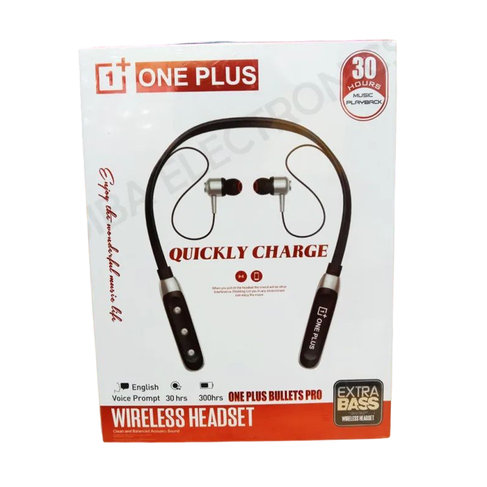 Oneplus Bullets Pro Wireless Headset Neckband - Black