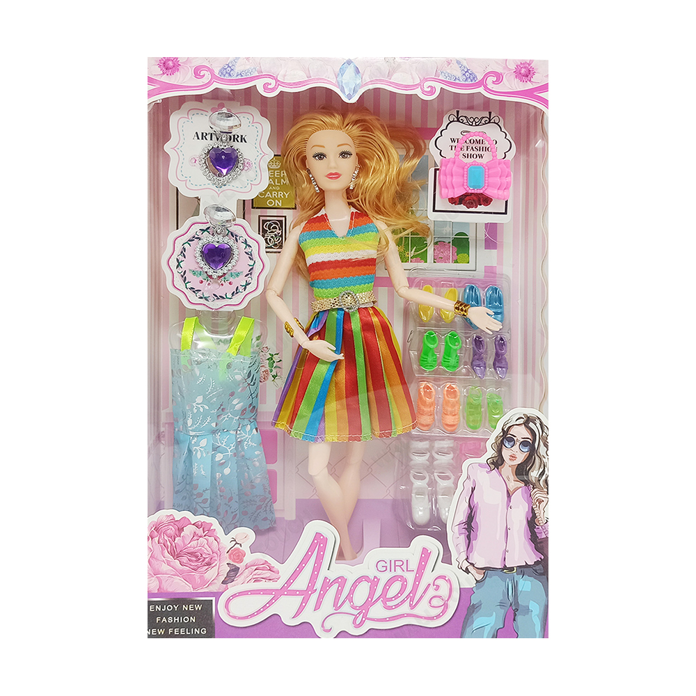 Girl Angel Wonderful Barbie Toy With Dress and Accessories For