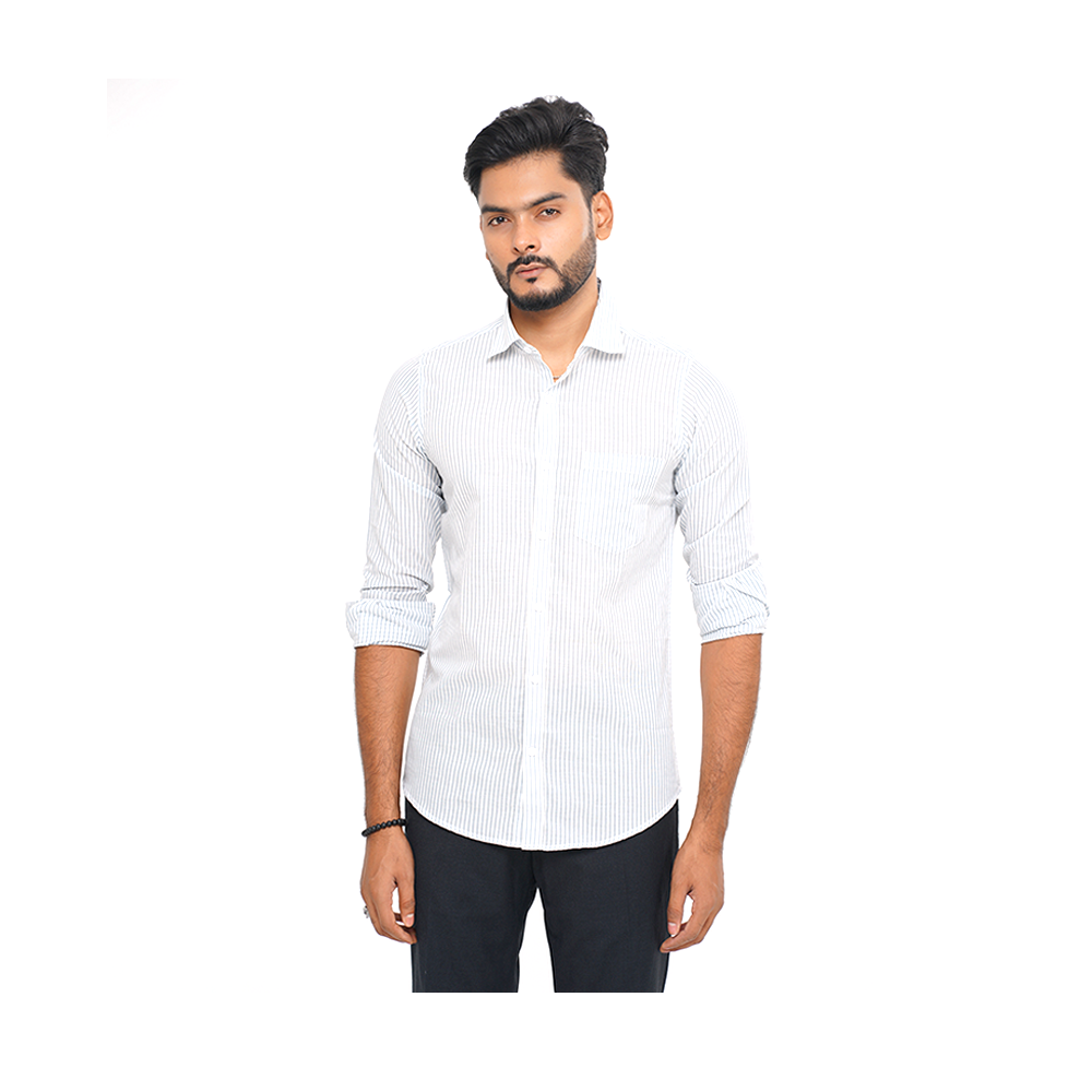 Cotton Slim Fit Formal Shirt For Men - SSF-77