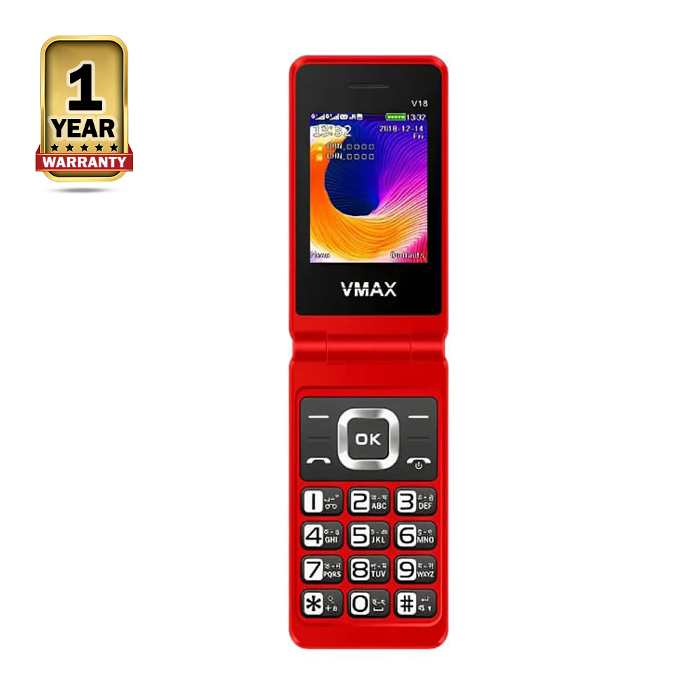 Bytwo Vmax V13 Flip Feature Phone - Red