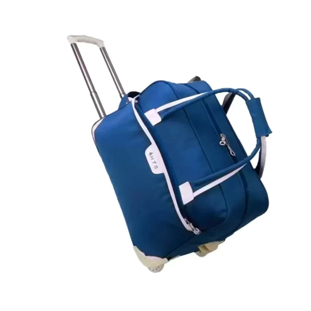 HTS HTS-24-20-RB Rolling Duffel Travel Trolley Backpack - 20 and 24 Inch - Royal Blue