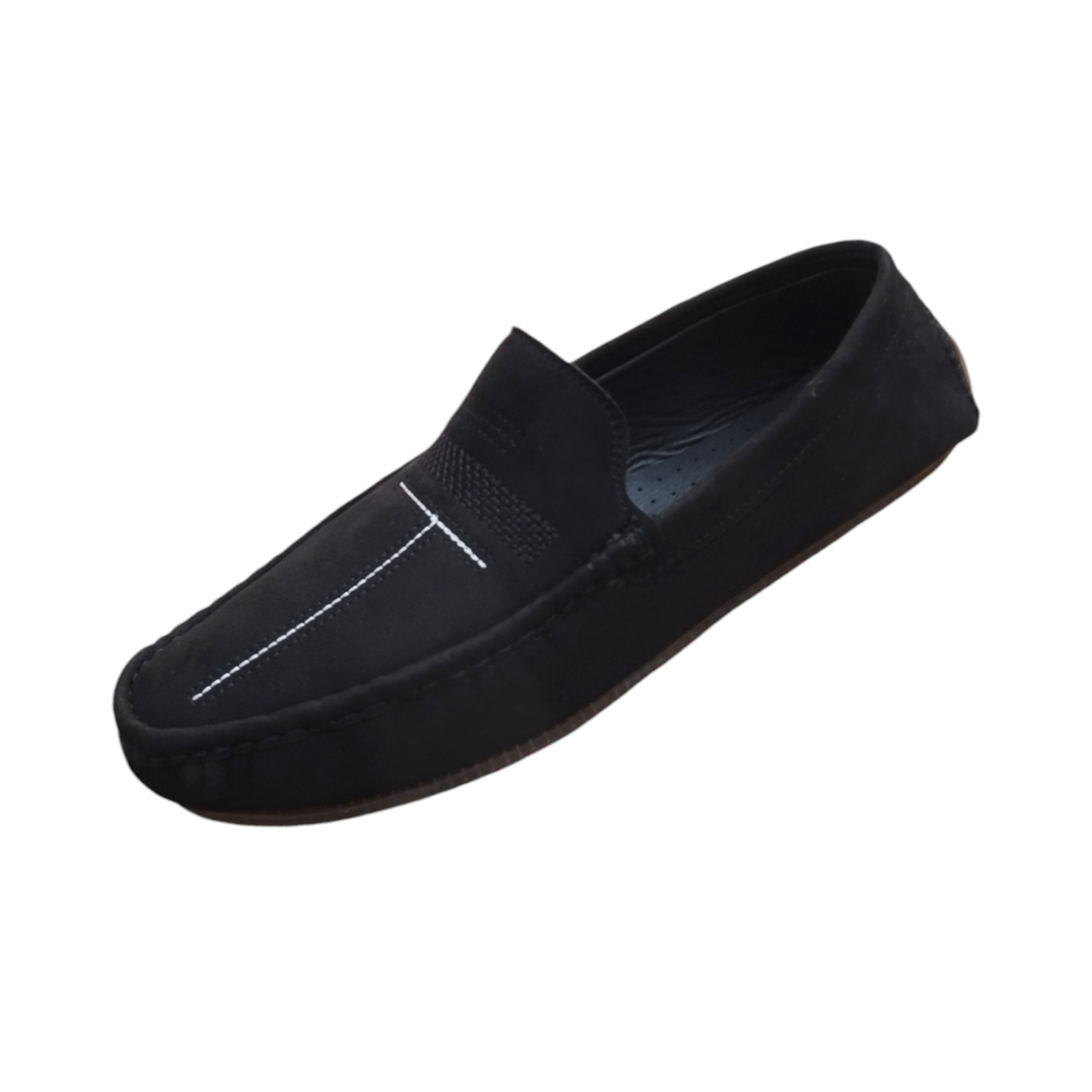 Artificial Leather Trendy Loafer For Men - Black - SF020