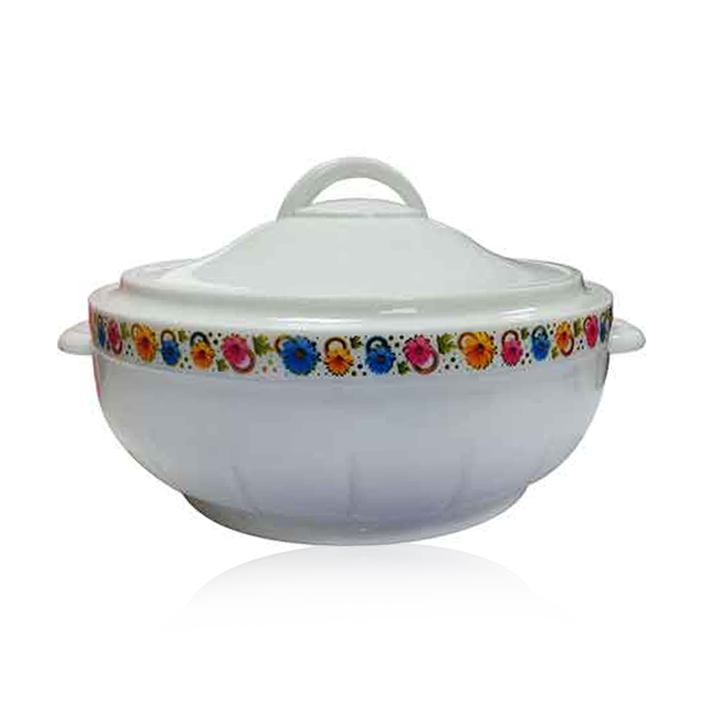 KIAM Galaxy Insulated Stainless Steel Food Hotpot - 2500 ML - White