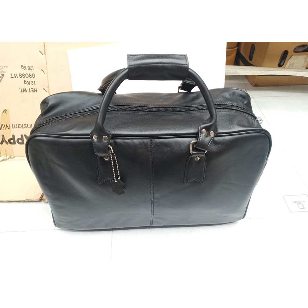 Leather Exclusive Travel Bag - Black - BL-09