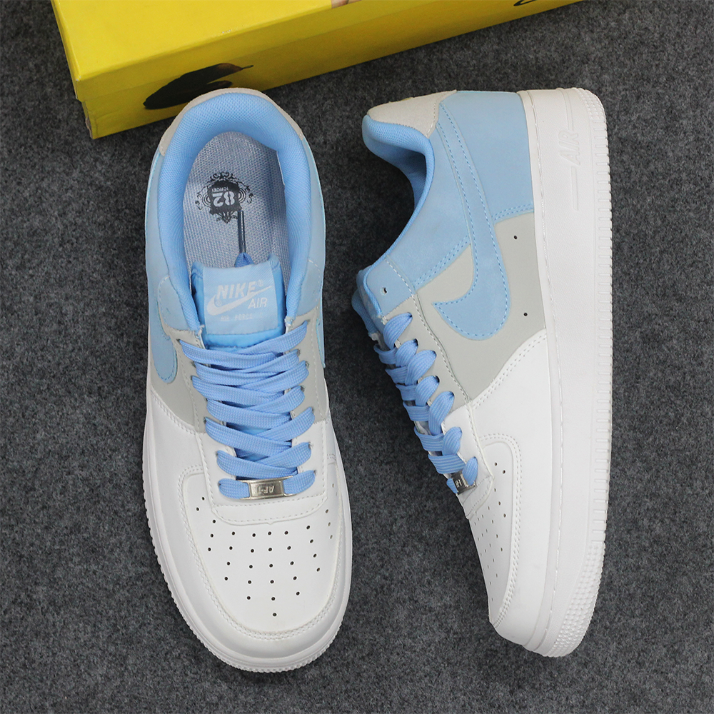 Air Force 1 OEM Grade Sneaker Shoe For Men White and Sky Blue MK467