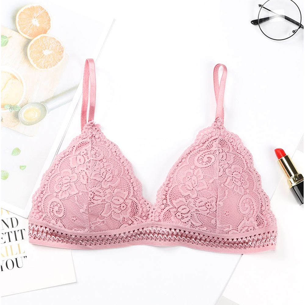 Nylon Bra For Women - Pink - SZ-204