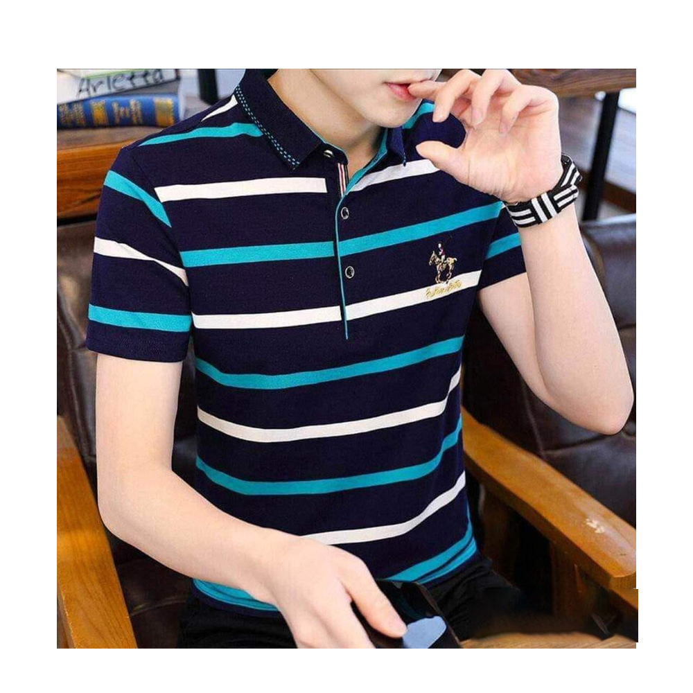 Cotton Polo Shirt for Men - Multicolor - TC-02