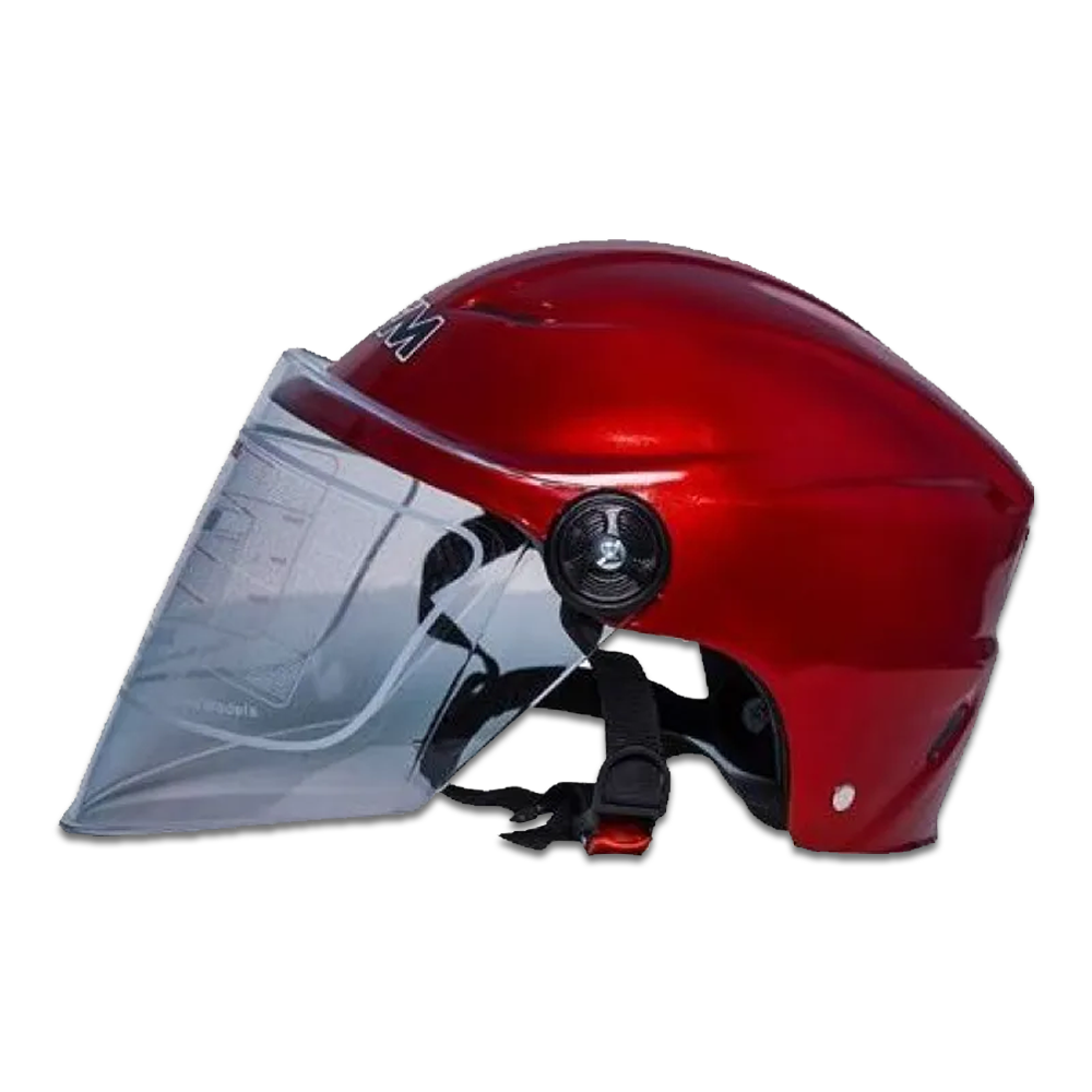 Sfm Open Face Update Version Helmets - Red