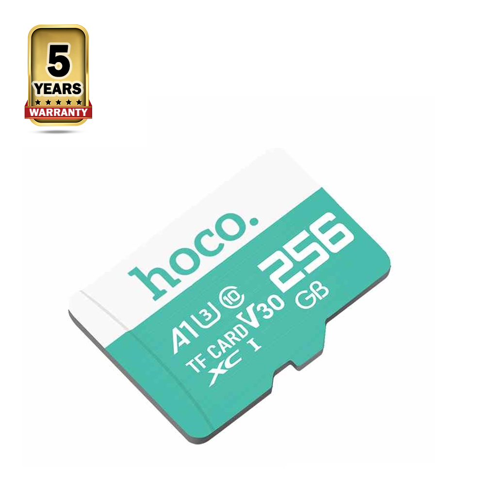 Hoco TF256 Class 10 High Speed Micro SD Memory Card - 256GB - Lake Blue