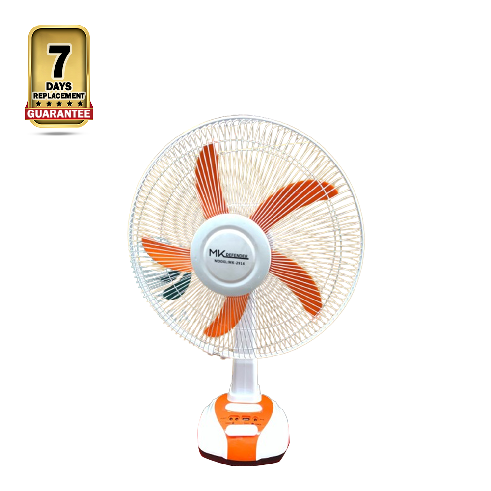 Mk Defender 2916 China Fittings Rechargeable Fan - 16 Inch