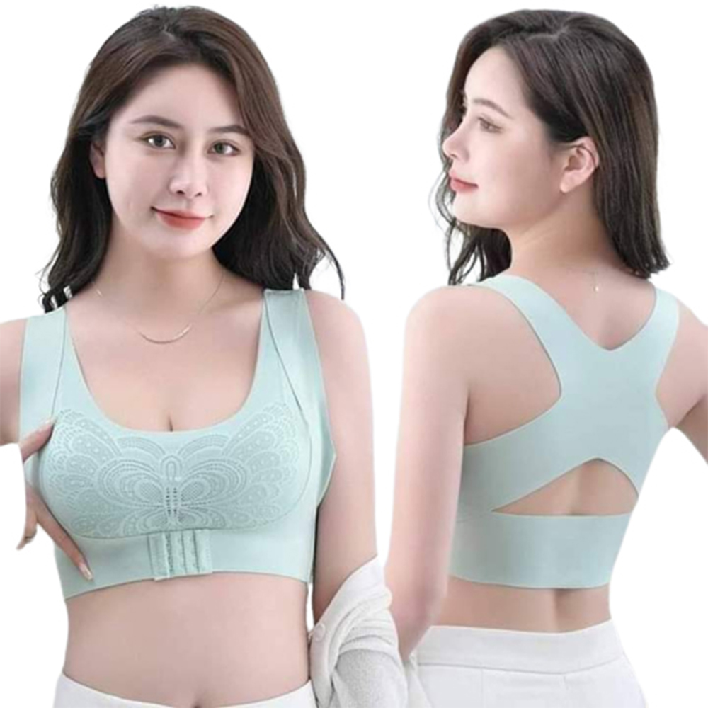 Cotton Cross Belt Foam Bra For Women - Paste - BR-06