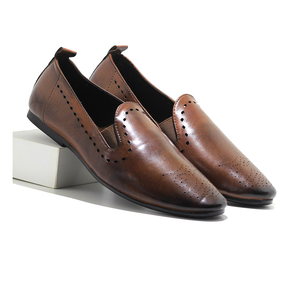 PU Leather Tassel Shoe for Men - Chocolate - IN396