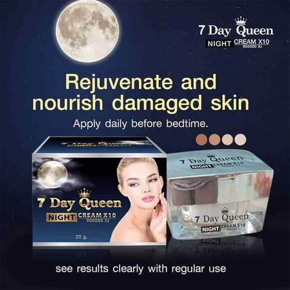 4k 7 Day Queen Whitening Night Cream - 20gm