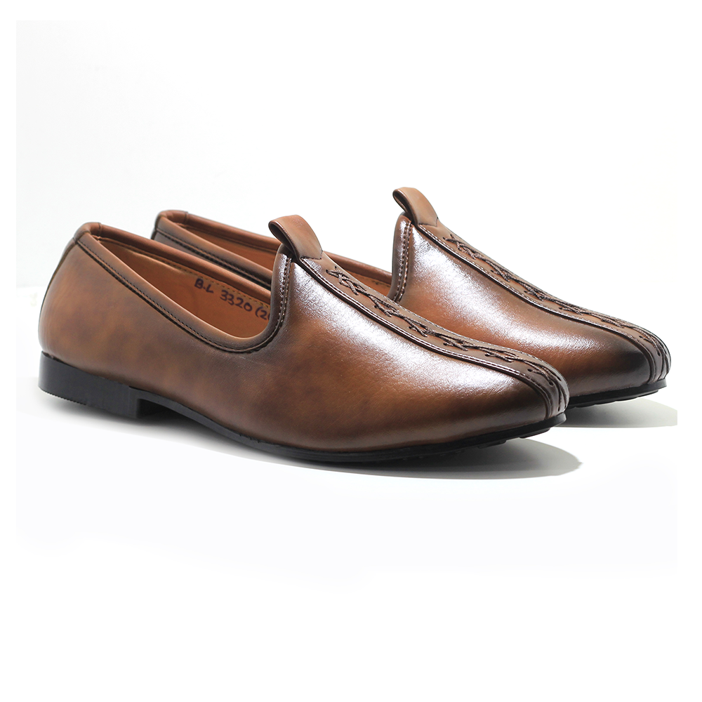 PU Leather Shoe For Men - Brown - IN379
