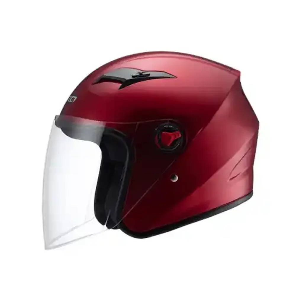Torq Nano Half Face Helmet - S Size - Red