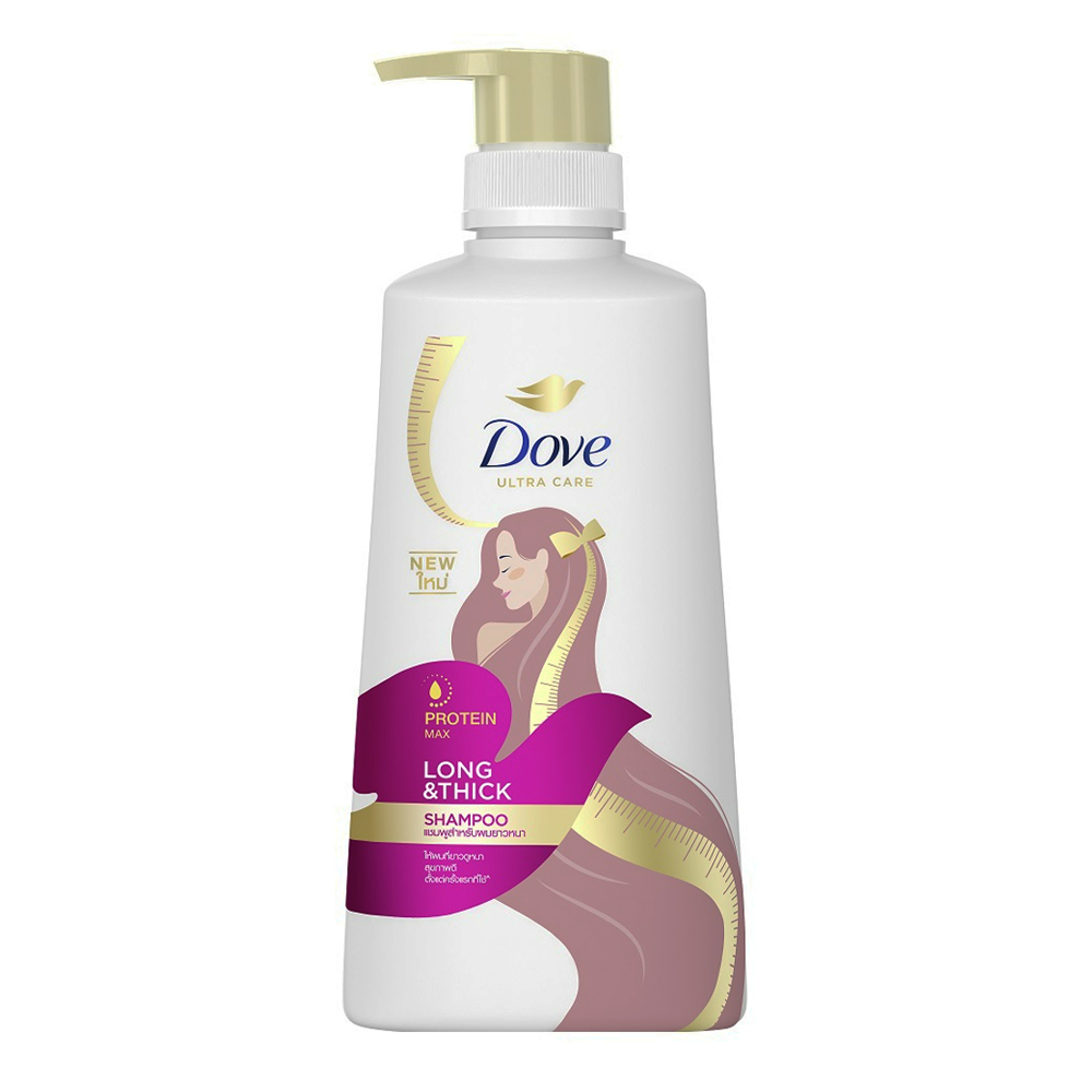 Dove Long and Thick Shampoo - 410ml
