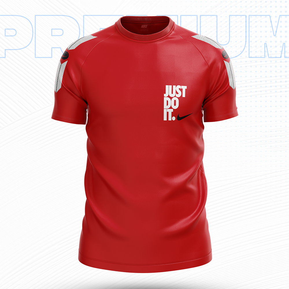 Mesh Short Sleeve Sports Jersey for Men - Red - NEX-JDI-11