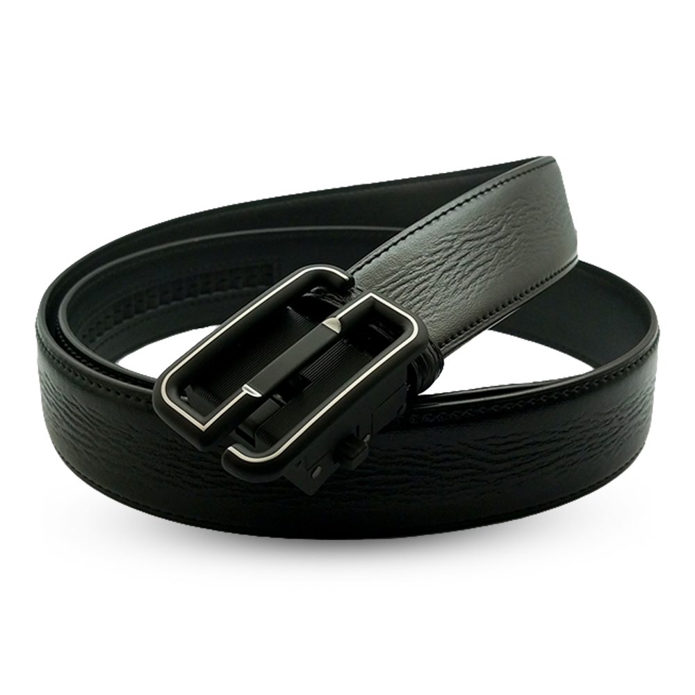 Leather Belt for Men - Black